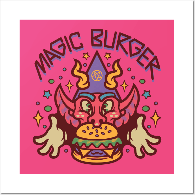 Magic burger Wall Art by BeataObscura